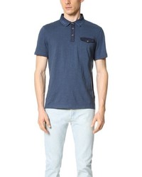 Calvin Klein Jeans Dotted Denim Collar Polo Shirt