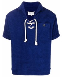 Maison Margiela Drawstring Cotton Polo Shirt