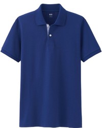 Uniqlo Dry Pique Patterned Placket Polo Shirt