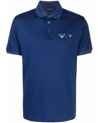 Emporio Armani Embroidered Logo Cotton Polo Shirt