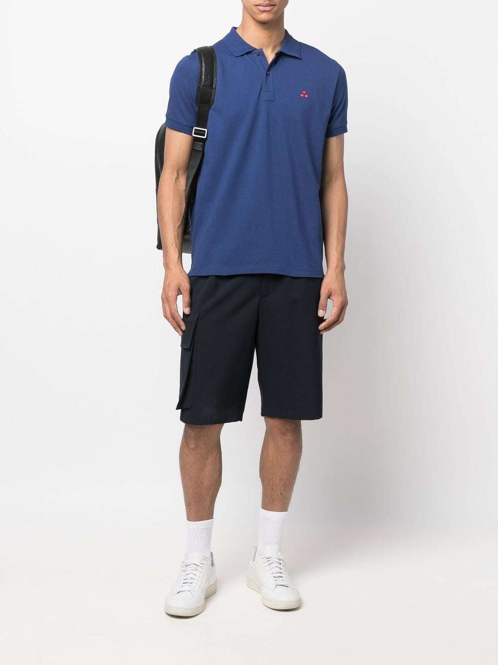 Peuterey Embroidered Logo Polo Shirt, $56 | farfetch.com | Lookastic