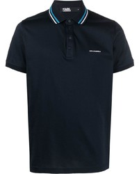 Karl Lagerfeld Embroidered Logo Polo Shirt
