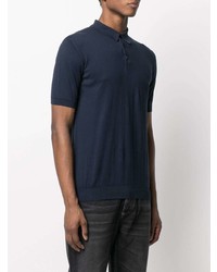 Fedeli Fine Knit Short Sleeve Polo Shirt