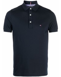 Tommy Hilfiger Flag Embroidered Cotton Polo Shirt