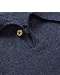 Oliver Spencer Hawthorn Slim Fit Mlange Cotton Jersey Polo Shirt