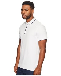 Scotch & Soda Home Alone Longer Length Chic Polo With Subtle Woven Details Clothing