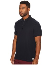 Scotch & Soda Home Alone Longer Length Chic Polo With Subtle Woven Details Clothing