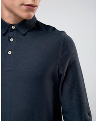 Selected Homme Long Sleeve Twill Polo