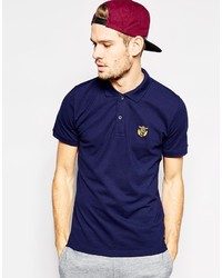 Selected Homme Pique Polo Shirt With Embroidery