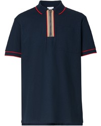 Burberry Icon Stripe Zipped Polo Shirt
