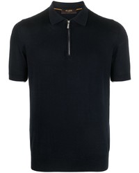 Moorer Jersey Fleece Cotton Polo Shirt