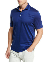 Ermenegildo Zegna Jersey Polo Shirt Navy Blue