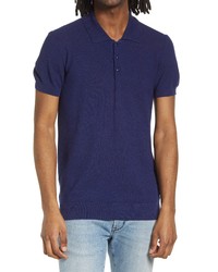 A.P.C. Jude Solid Polo Shirt In Indigo At Nordstrom