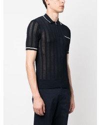 Eleventy Knitted Construction Polo Shirt