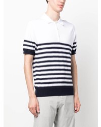 Canali Knitted Cotton Polo Shirt