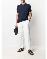 Canali Knitted Polo Shirt