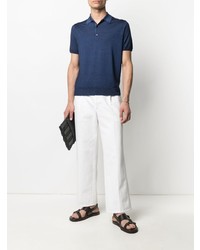 Canali Knitted Polo Shirt