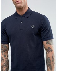Fred Perry Laurel Wreath Reissues Polo The Original M3 Pique In Navy