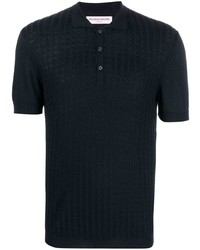 Orlebar Brown Lingmell Ribbed Short Sleeved Polo Shirt