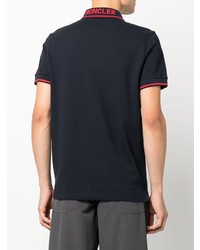 Moncler Logo Collar Short Sleeve Polo Shirt