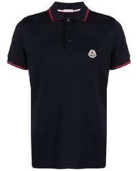 Moncler Logo Collar Short Sleeve Polo Shirt