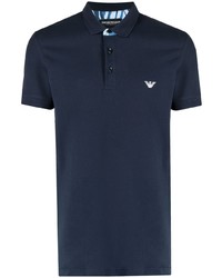 Emporio Armani Logo Embroidered Polo Shirt