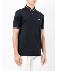 Emporio Armani Logo Patch Short Sleeved Polo Shirt