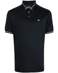 Emporio Armani Logo Patch Short Sleeved Polo Shirt