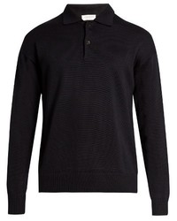 TOMORROWLAND Long Sleeved Wool And Mohair Blend Polo Shirt
