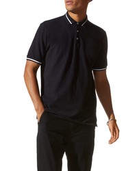 Good Man Brand Match Point Tipped Slub Short Sleeve Polo