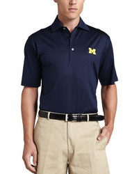 Peter Millar Michigan Gameday College Shirt Polo Blue