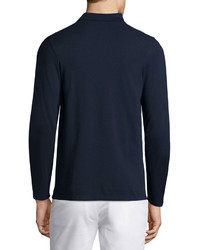 Michael Kors Michl Kors Long Sleeve Pique Polo Shirt Navy