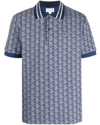 Lacoste Monogram Motif Short Sleeved Polo Shirt