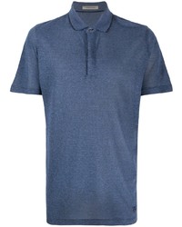 Corneliani Mottled Jersey Polo Shirt