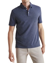 Faherty Movet Polo Shirt In Sea Navy Melange At Nordstrom