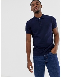 United Colors of Benetton Muscle Fit Polo Shirt In Navy