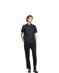 Burberry Navy Eddie Polo