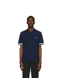 Comme des Garcons Homme Deux Navy Fred Perry Edition Pique Polo