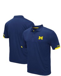 Colosseum Navy Michigan Wolverines Logo Santry Polo At Nordstrom