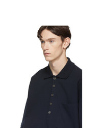 Thom Browne Navy Oversized Classic Polo