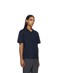 Thom Browne Navy Relaxed Fit Polo