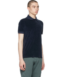 Tom Ford Navy Toweling Polo