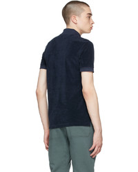 Tom Ford Navy Toweling Polo