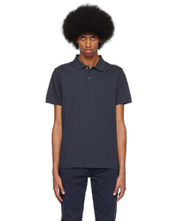Sunspel Navy Two Button Polo
