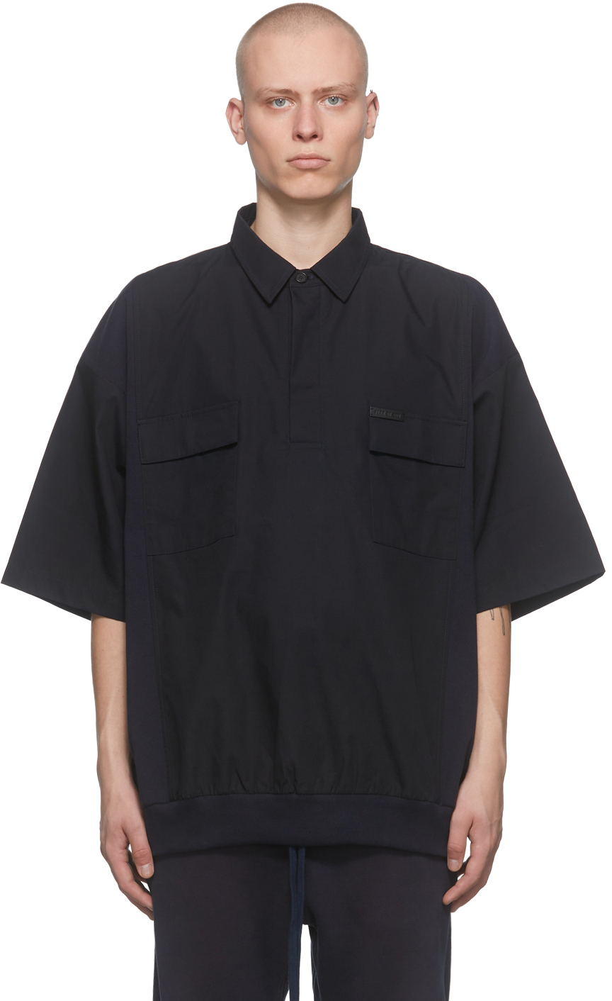 Fear Of God Navy Weekend Polo, $495 | SSENSE | Lookastic