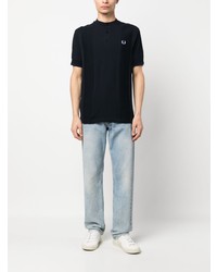 Fred Perry Panelled Cotton Polo Shirt
