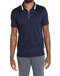 BOSS Paras Short Sleeve Zip Polo