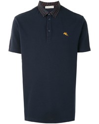Etro Patterned Collar Polo Shirt