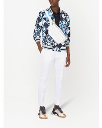 Dolce & Gabbana Patterned Jacquard Polo Shirt