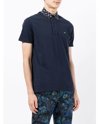 Etro Pegaso Embroidered Cotton Polo Shirt